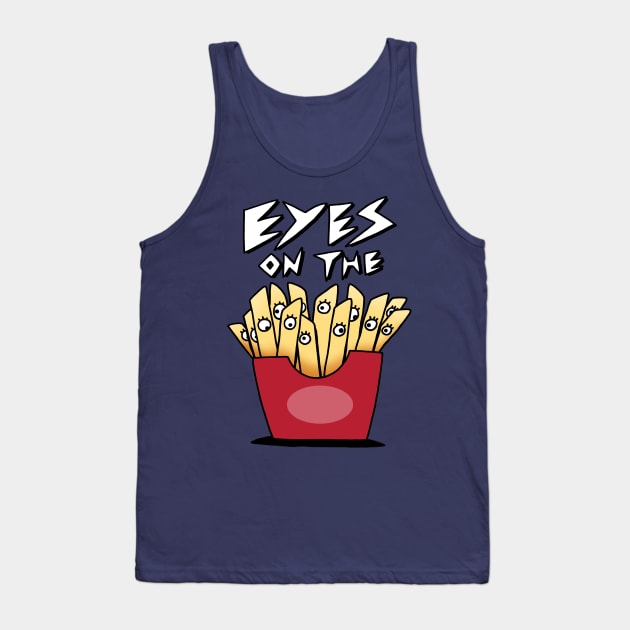 Funny Cute French Fries Cartoon Junk Food Funny Saying Meme Tank Top by Keira's Art